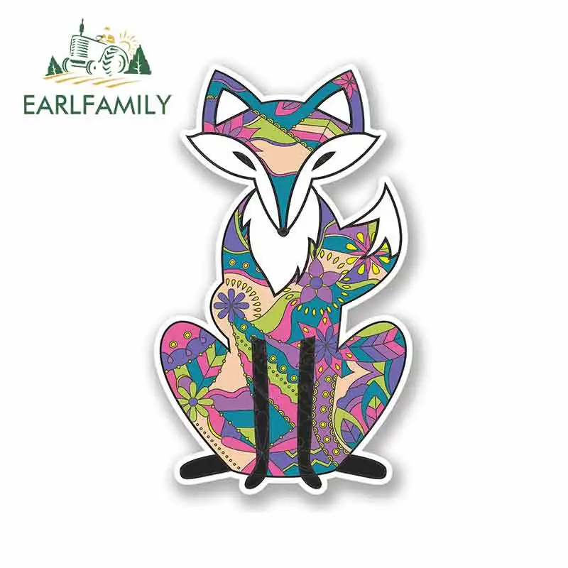 

EARLFAMILY 13cm x 13cm Pretty Fox Cartoon Oem JDM Vinyl Car Wrap Bumper Trunk Truck Graphics Waterproof Anime DIY Fine Decal