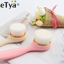 Очищающая щетка для лица из сверхтонкого волокна, щетка для лица для мытья, глубокое очищение, мягкая чистка из мягкого волокна, массажер для ухода за кожей лица