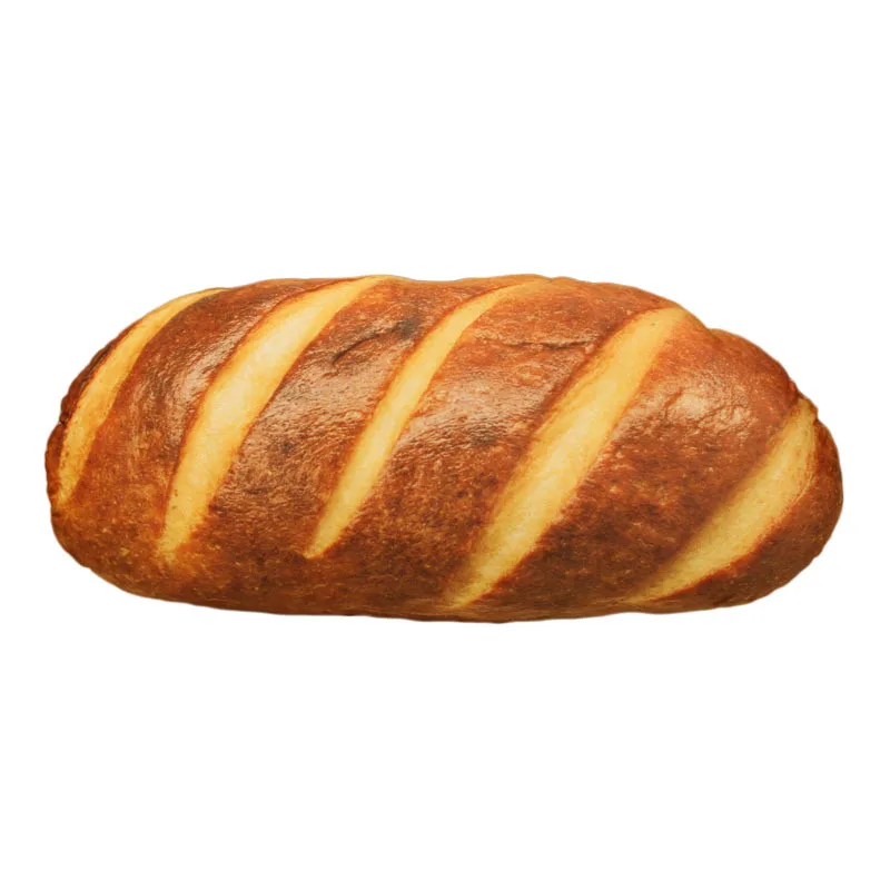 30cm Fake Bread 3D print Bread Cusion Creative Simulation Bread Pillow Funny Snack Bread Shape Soft Stuffed Pillow