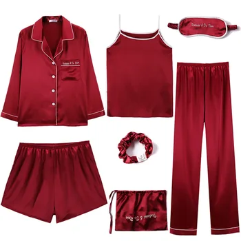 

Women Silk Pajamas Set