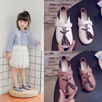 

2020 Autumn New Fashion Children Shoes For Girls Flats Shoes Princess Casual For Wedding Party Flats Shoes For Children 26-35
