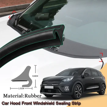 

Rubber Car Seal Strip Windshied Spoiler Filler Protect Edge Weatherstrip Strips Sticker Auto Accessories For Kia Niro 2016-2020