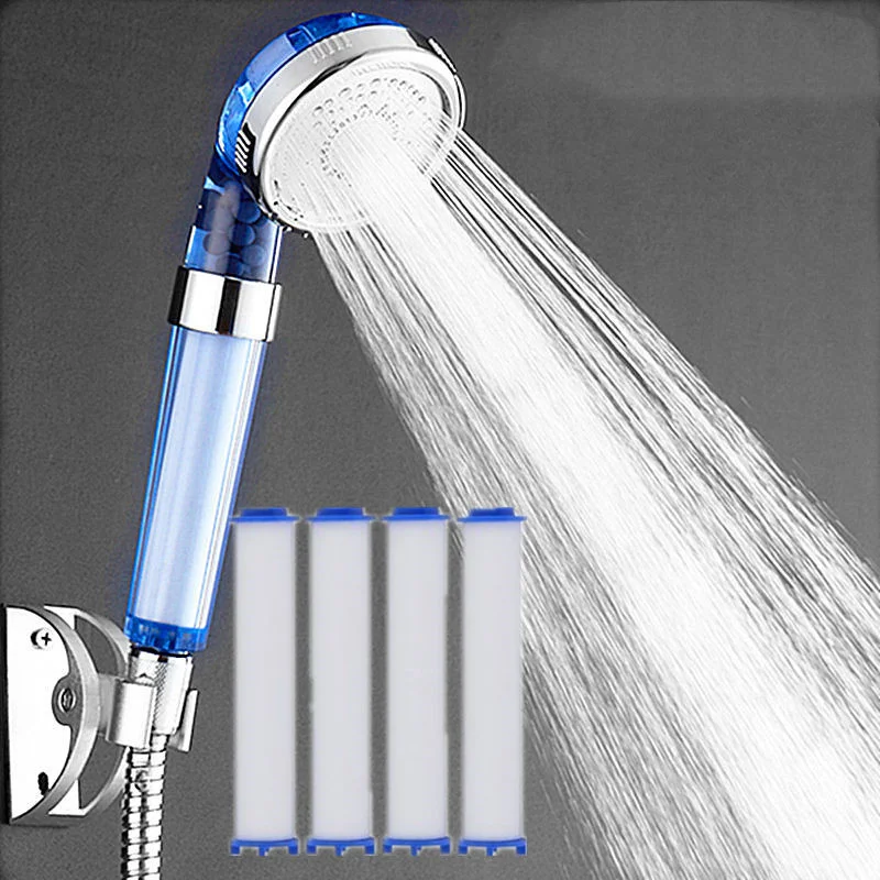 

Negative Ions Pressurized Handheld Shower Head Bathroom Showering Bathing Sprinkler Bath Sprayer with PP Cotton Filters Hot H048