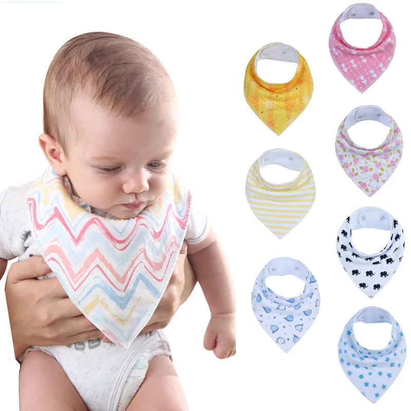 Baby Bibs Burp 100 Cotton Lovely Cute Bib Infant Saliva Towels Baby