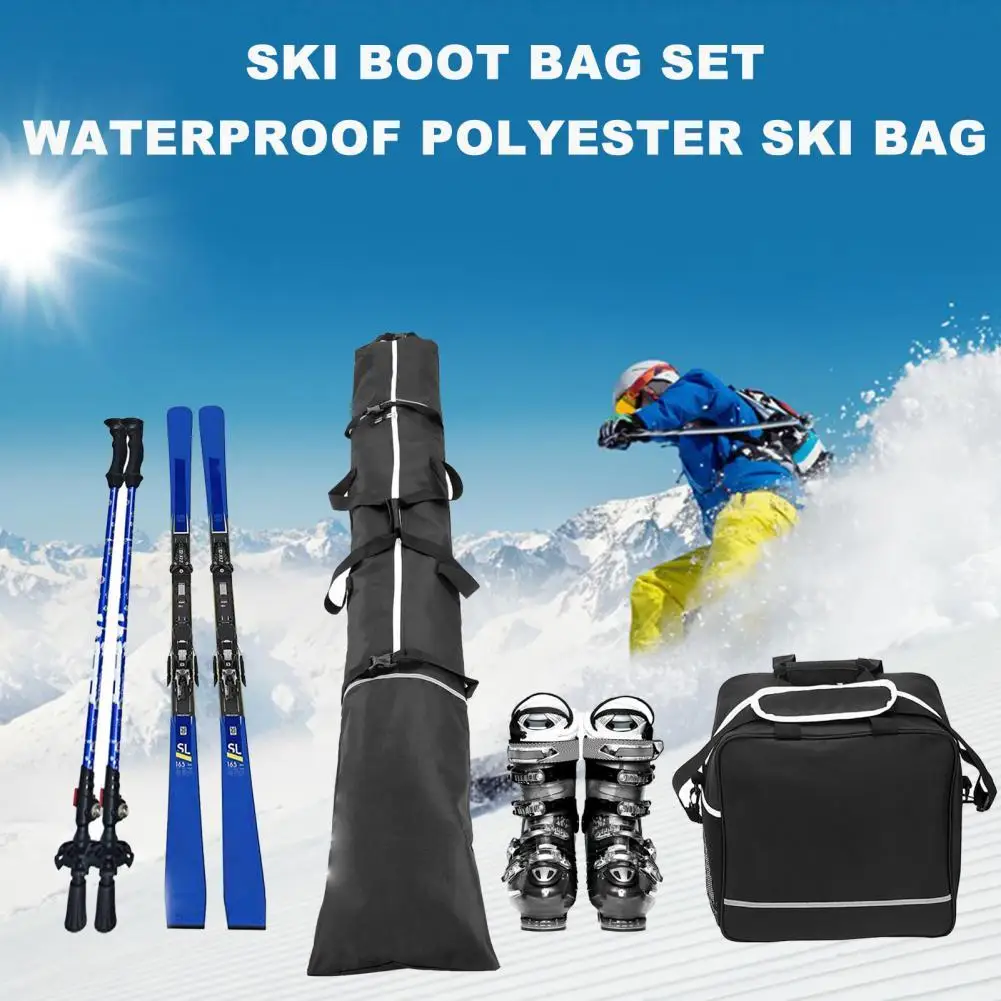 Practical Zipper Closure High density Ski Boot Bag Combo Snowboard Ski