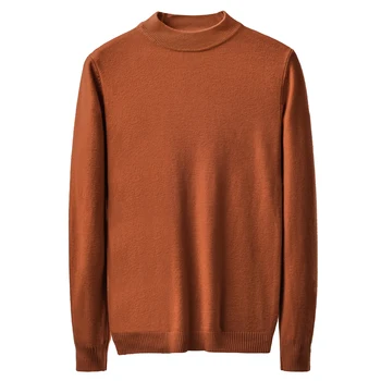 

Brand Warm Crewneck Sweater Men 2019 Winter Fashion Solid Color Long Sleeve Pullover Men Elastic Slim Knitwear Hip Hop Streetwea