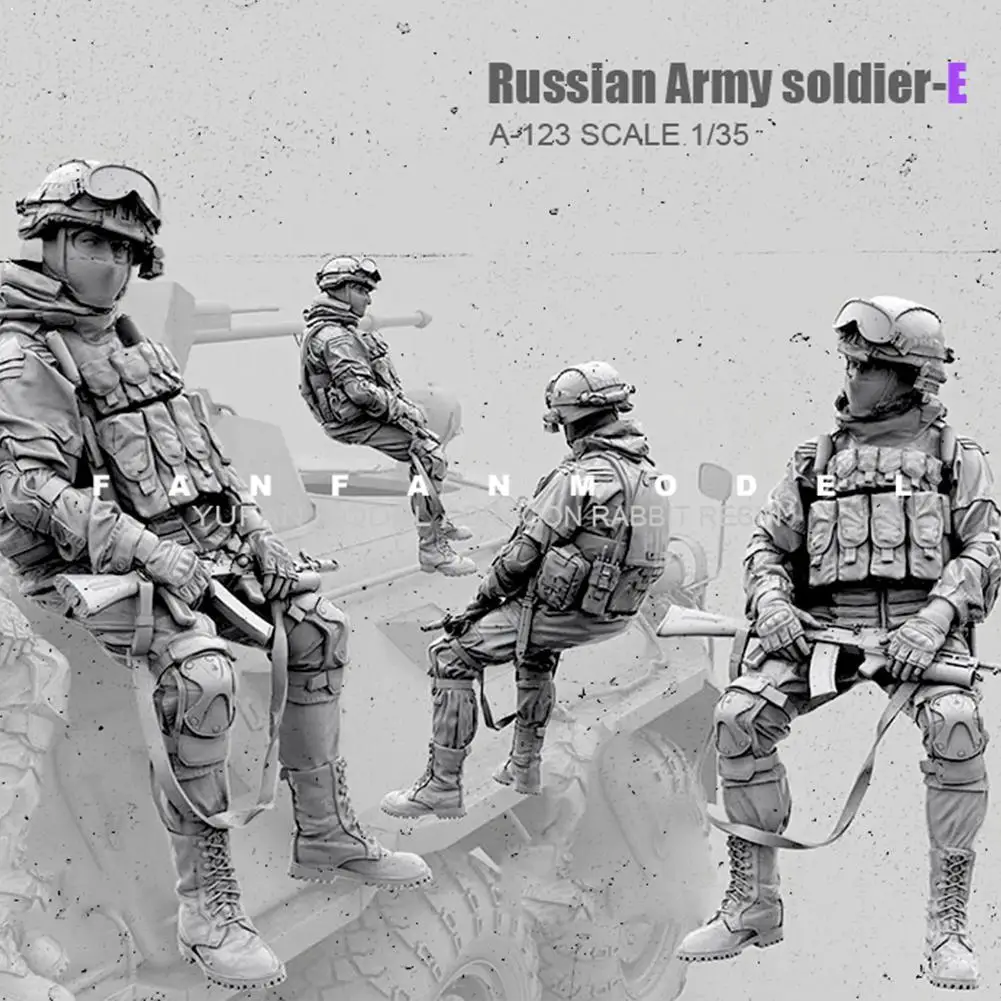 Комплект для сборки модель солдата из смолы Самосборная игрушка 1/35 модельная