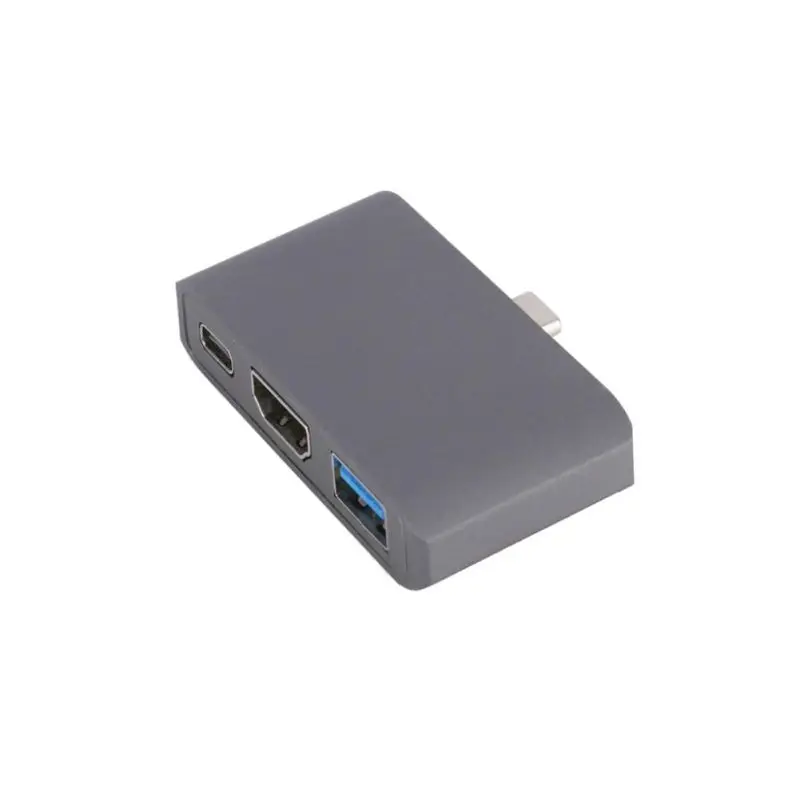 Thunderbolt 3 usb type C Узловая док-станция в режим HDMI Dex для Samsung Galaxy S8/S9 NAND с PD USB 3,0 для Macbook Pro USB-C - Цвет: Серый