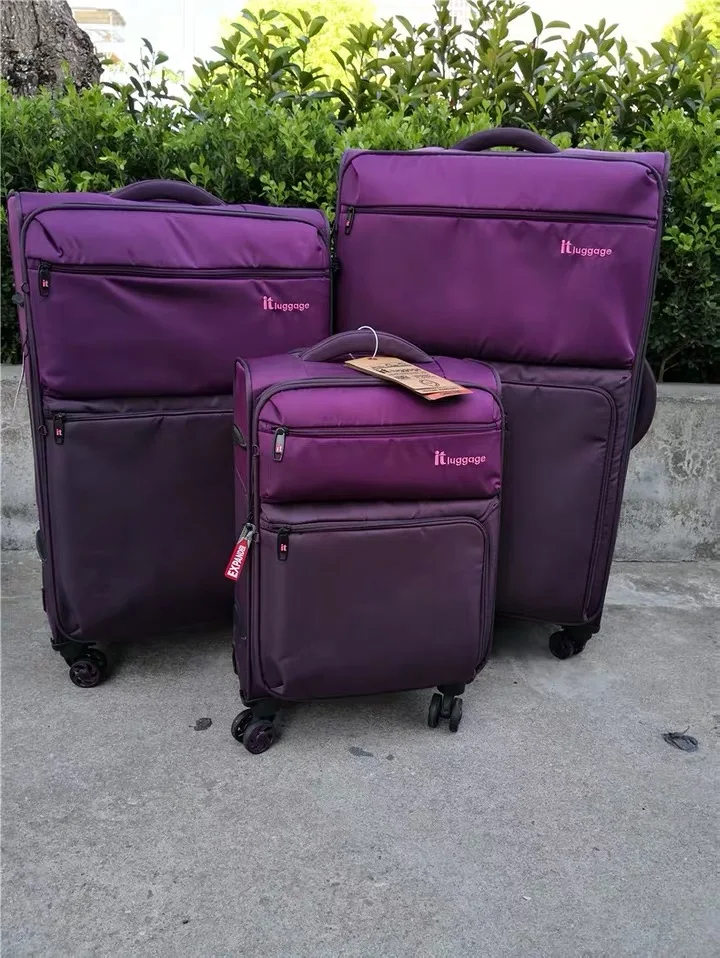 CARRYLOVE 1" 25" 2" Водонепроницаемый чемодан с черепом набор из 3 переносных чемоданов на колесиках - Цвет: luggage set 3 piece