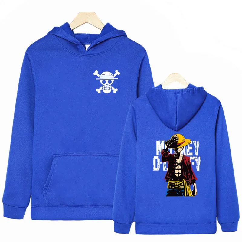 Hot Fashion 2019 Autumn winter New One Piece Luffy Men's Hoodies Sweatshirt High Quality Hoodies Men Hip Hop Moleton Masculino