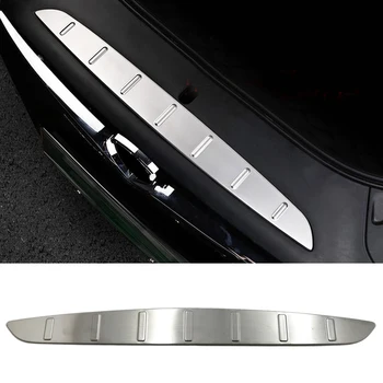 

For MODEL X 2016-2019 Inner Rear bumper cargo sill plate cover Guard Trim Decoration Protector stainless steel silver 1pcs