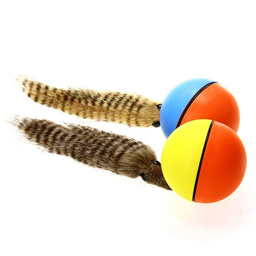 

Dog Cat Weasel Jumping Moving Rolling Ball Puppy Pet Toy Play Favors