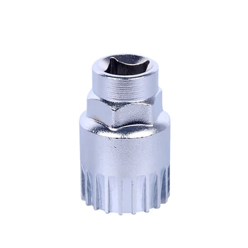 

1pc High Carbon Tool Steel Bike Shaft Disassembly Tool Axis Sleeve Fixed Bicycle Square Hole Axis Bicycle Repair Tool Sleeve