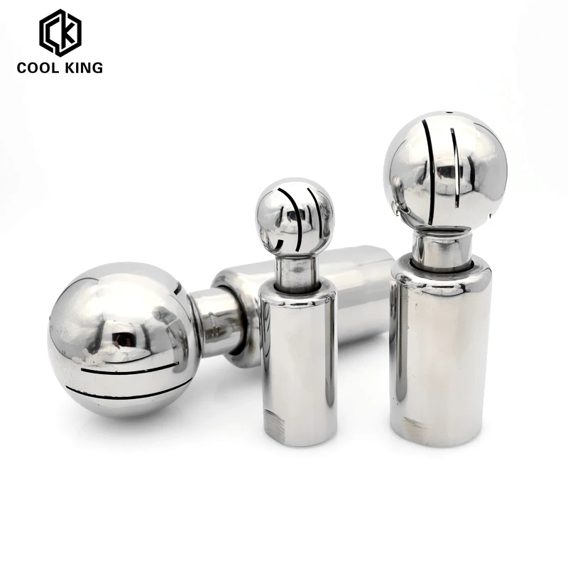 Female Thread Rotating-Spray-Ball Sanitary-Cip BSP 304-Stainless-Steel 3/4 11-1/4-1/2