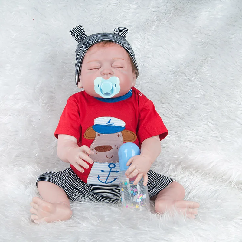 22 дюйма 55 см Reborn Baby Dolls полностью силиконовые реалистичные Reborn реалистичные куклы для девочек на день рождения рождественские игрушки для детей