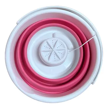 

Folding Washing Machine Ultrasonic Turbo Mini Washing Machine Mini Socks And Panties Cleaning Artifact