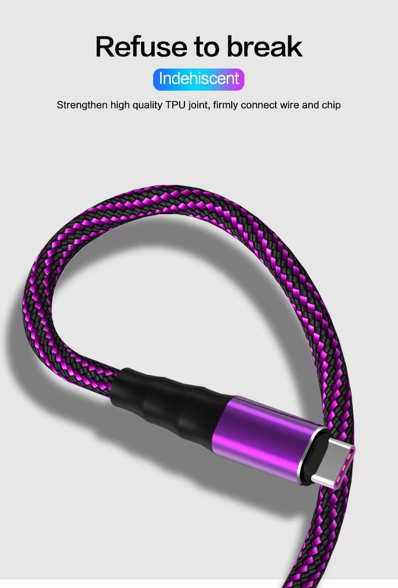 Hot sell Fast charging Micro USB Type C Charger Cable Multi Usb Port Multiple Usb Charging Cable Mobile Phone Cables For Samsung