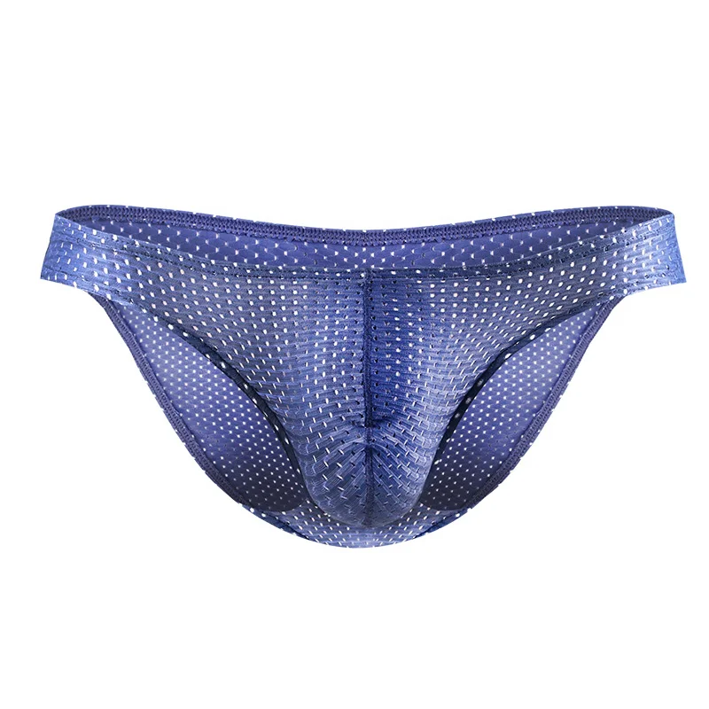 

ice silk Men's Underwear Triangle Men's Mesh U 3D style Sexy Low Rise Cold Breathable Panties Head white black blue big size 130