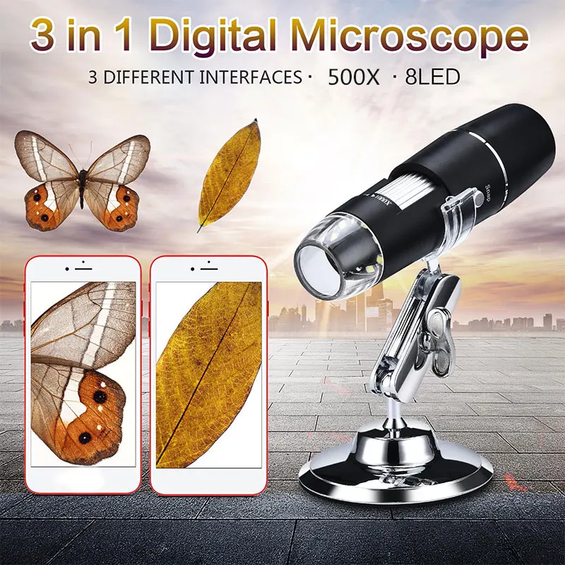 

8LED 0.3 mp Monitoring Computers Hand Held Endoscope Endoscope Durable Real-Time Video Ear Cleaning Tool Digital Microscope