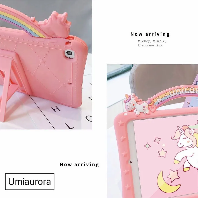 Case For iPad 5th 6th 9.7 / 7th 8th Gen 10.2 inch Cartoon Kids Safe Cover For iPad Air 10.5 Mini 2 3 4 5 Silicon Funda ipad case,tablet case