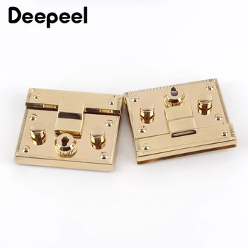 

1/2pcs Handbag Metal Lock Snap Bag Buckle Newest Closured Pushed Locks Replacement Purse Clasp DIY Craft Accessories KY2187