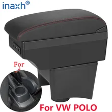 Accoudoir intérieur pour Volkswagen POLO Mk5 6R, boîte de rangement de pièces, accessoires de voiture, usb, nouveau, pour VW POLO 2012 20182018
