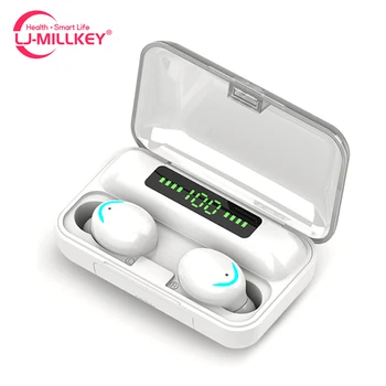 

TWS Bluetooth 5.0 Earphones 2200mAh Charging Box Wireless Headphone 9D Stereo Sports Waterproof Earbuds With Microphone