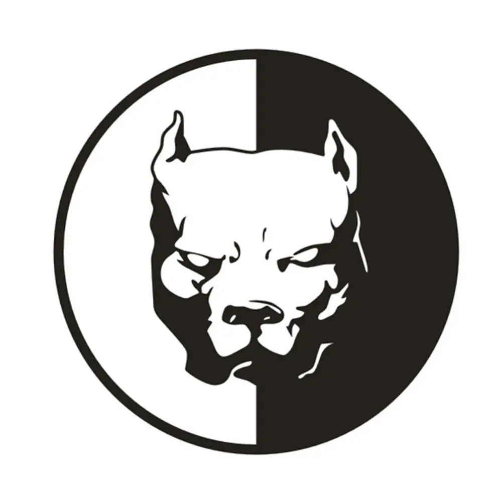 

5.51*5.51" Pitbull Super Hero Dog Pattern Car Stickers Decal Window Bumper Decals