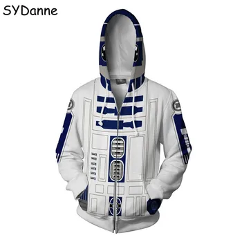 

Movie Star Wars Costume Luke Skywalker Jedi Warrior Stormtrooper Hooded Sweater Obi Wan Kenobi Black Hoodies Sweatshirt Jacket