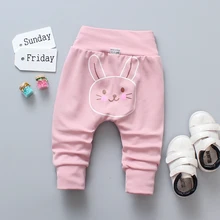 Весенне-осенние повседневные модные детские хлопковые брюки с рисунком детские штаны для малышей