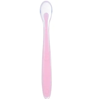 

Baby Silicone Spoon Newborn water feeding training spoon Baby feeding soft spoon Soup ladle Feeding dishes Tableware for childs