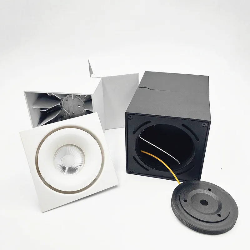Регулируемый вращающийся складной светодиодный светильник 10W12W15W COB точечные