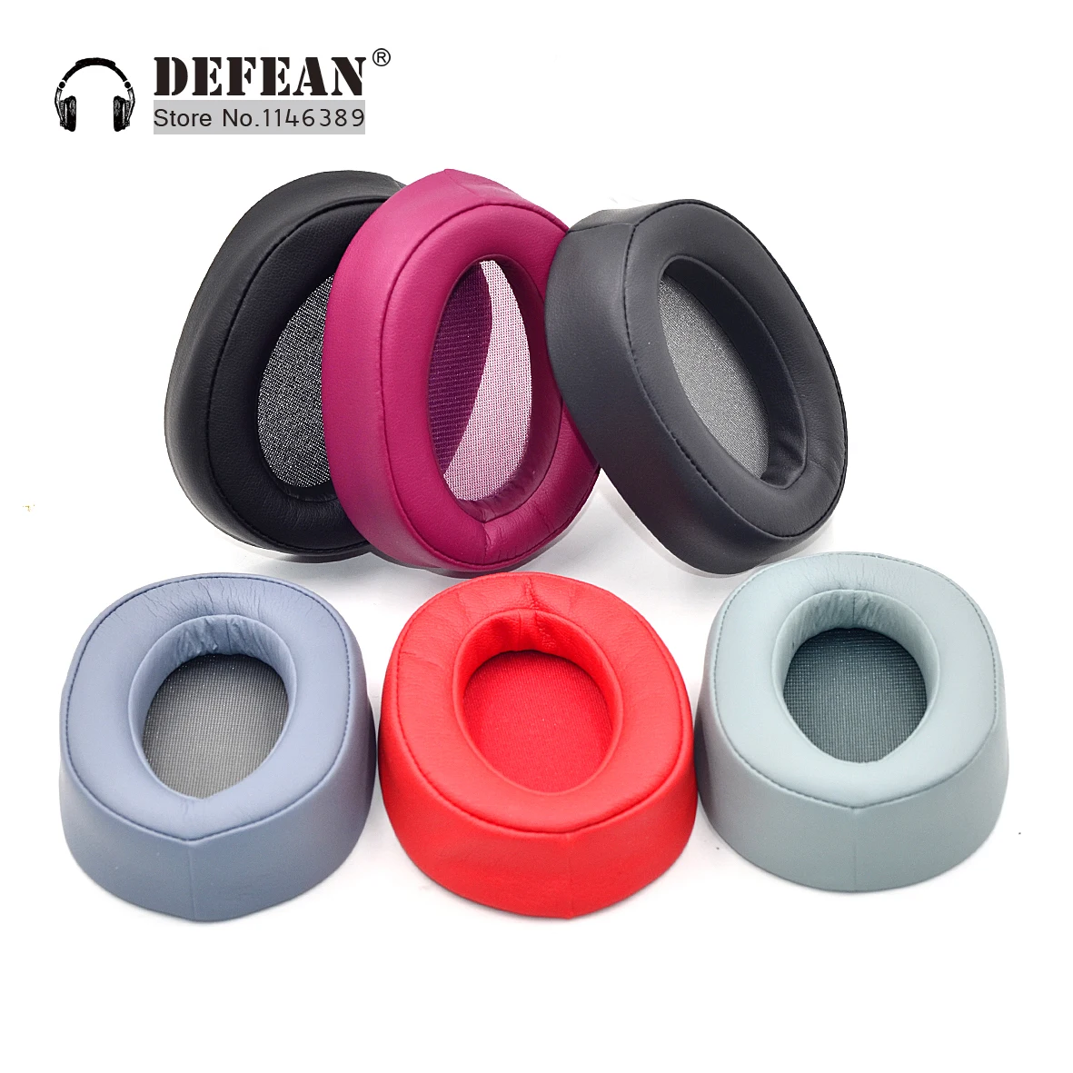 

Cushion ear pads replacement earmuffs for Sony MDR-100ABN 100 ABN Charcoal h.Ear Bluetooth Headphones