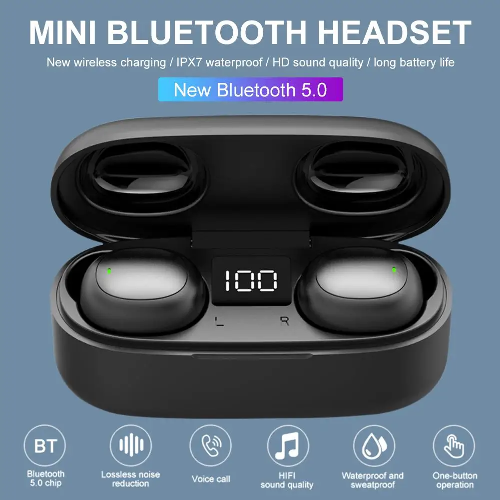 2019 Tws беспроводные Bluetooth наушники 5 0 HD стерео мини с шумоподавлением игровая