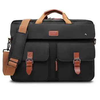 

Multifunctional 17 Inch Laptop Computer Bag Classic Canvas High Capacity Three-function Backpack Handbag Crossbody Bag