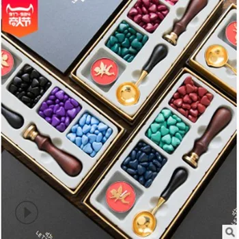 

Retro fire paint seal set diy card Mingxin hand gift gift lacquer seal seal