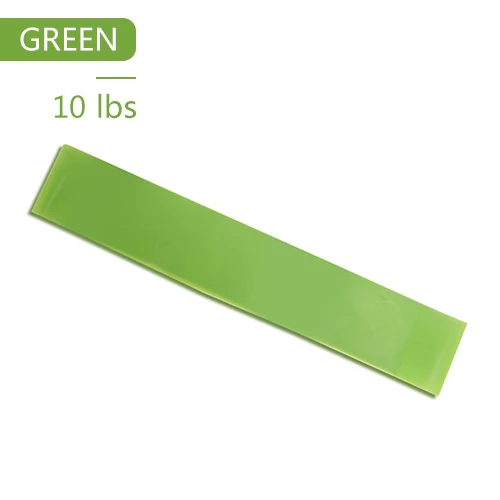 Резинки 5 уровней оборудование для тренажерного зала резиновая петля латекса транинг Йога петля полоса 0,35-1,1 мм для пилатеса, тренировок полосы - Цвет: Green