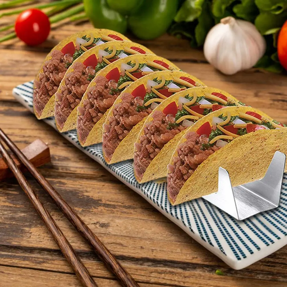 Mexican Pancake Stand Stainless Steel Burrito Rack Display For Pizza Kitchen Tool | Дом и сад