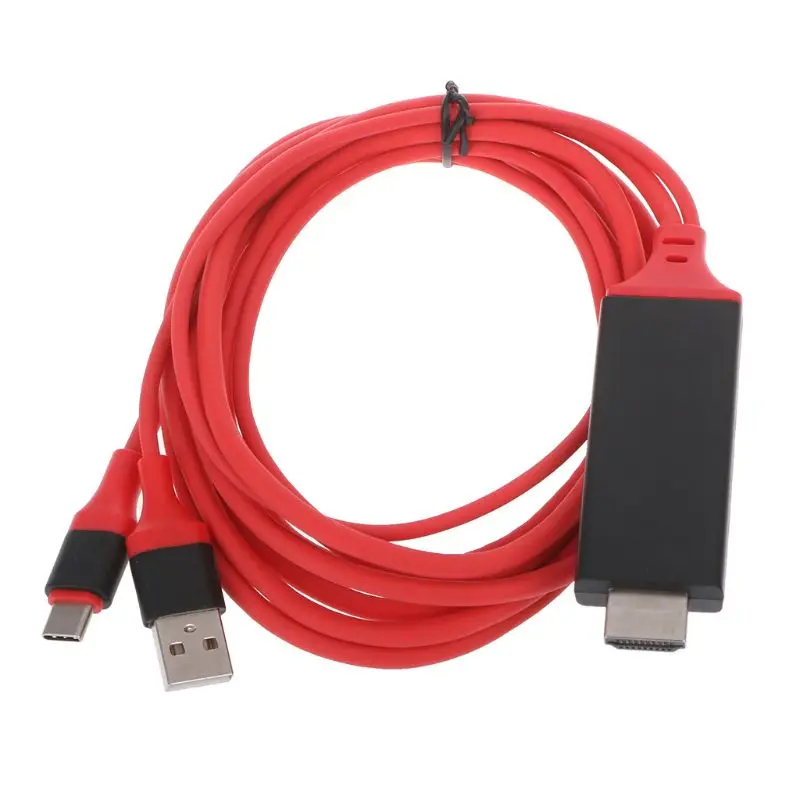 USB 3,1 type C к HDMI кабель адаптер конвертер Ultra HD 1080P 4k зарядка HDTV Видео кабель для samsung S8 для Xiaomi MacBook