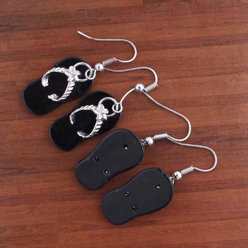 KFT Silver Plated Natural Stone Slipper Abalone Shell Dangel Hook Earring Women Fashion Jewelry - Image 5