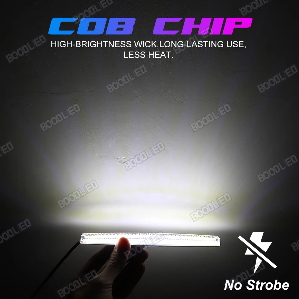 2pcs    DRL ڵ LED  Ʈ  COB  Ʈ Ʈ  Ϲ 17CM 12V  .