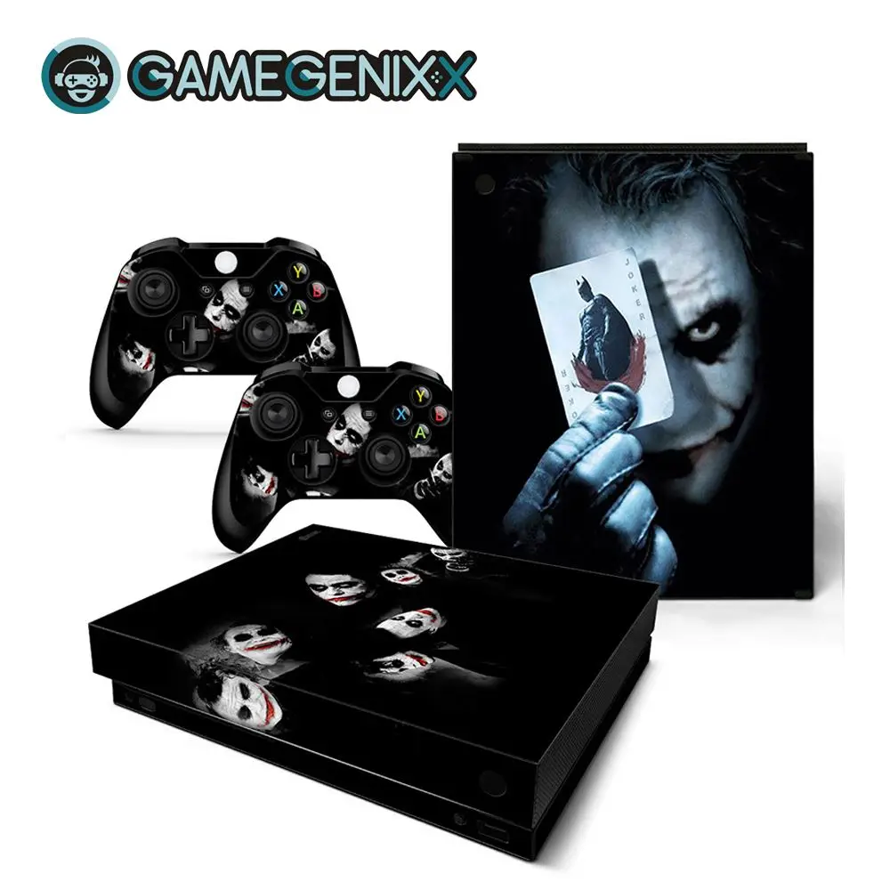 GAMEGENIXX наклейка на кожу Съемная крышка ПВХ винил для Xbox One X консоли и 2 контроллера-Джокер