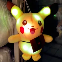 

Colorful Glowing Pokémon Pikachu Doll Talking Pikachu Plush Toy Birthday Gift Sing A Birthday Song