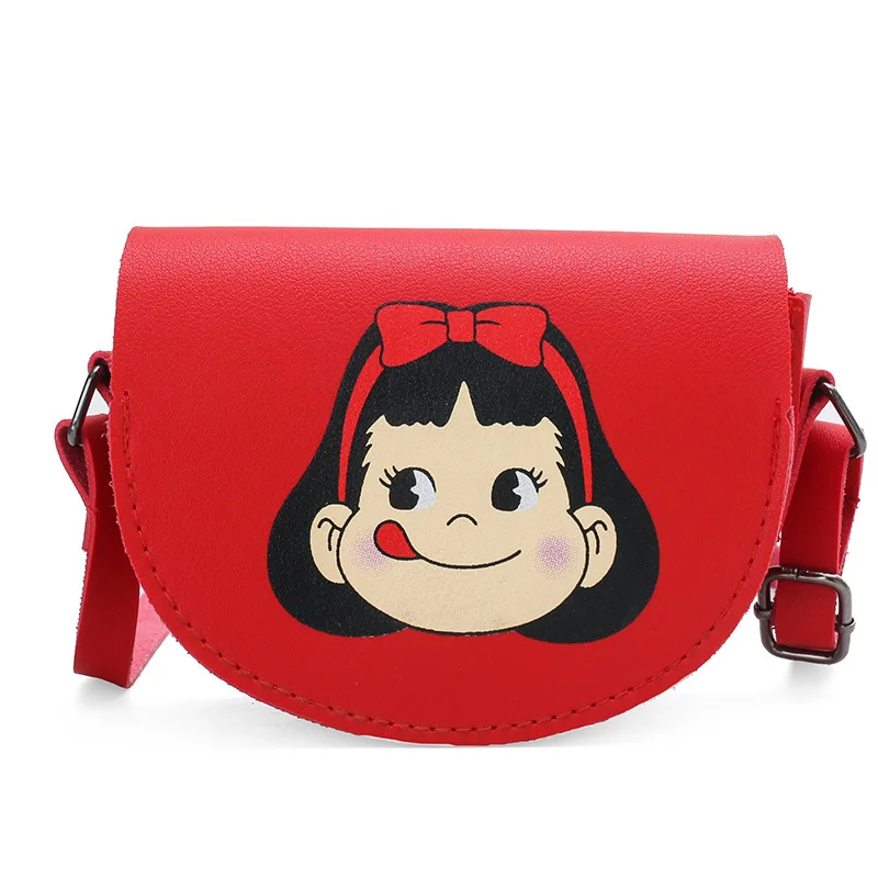 

Mini Crossbody Hand Bags For Baby Boys And Girls 2019 With PU Printed Cartoon Children's Single Shoulder Messenger Round Bag