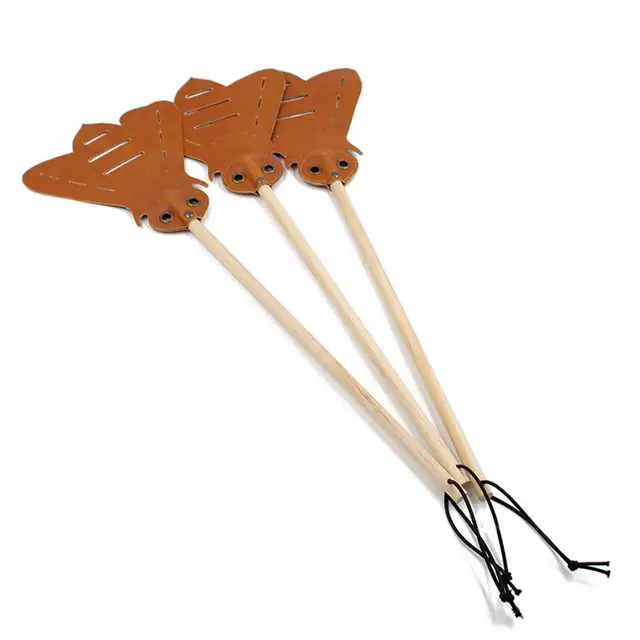 Fafog Fogantyú Bőr Légyszünetű Szúnyogok Hibája Csapdák Swatter Háztartási Hordozható Kerti Kellékek