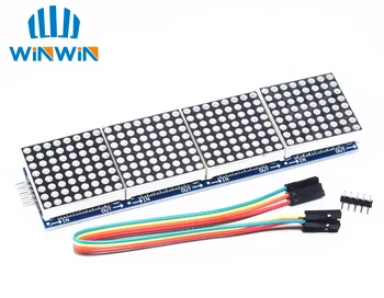 

C14 5pcs MAX7219 dot matrix module microcontroller module 4 in one display