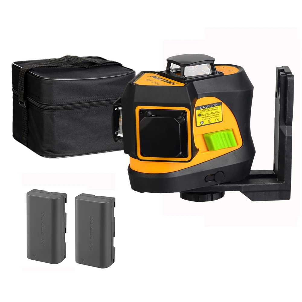 

FIRECORE F99T-XG 12Lines 3D Green Laser Level 2 Lithium Battery 360 Self Leveling Cross Line