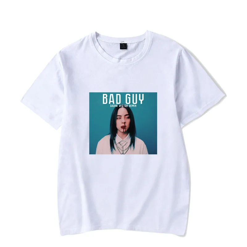 

Waidx Billie Eilish T-Shirt Men Bad Guy White Modal Tshirt Fashion Popular Star BillieEilish Top Streetwear Unisex Drop Shipping