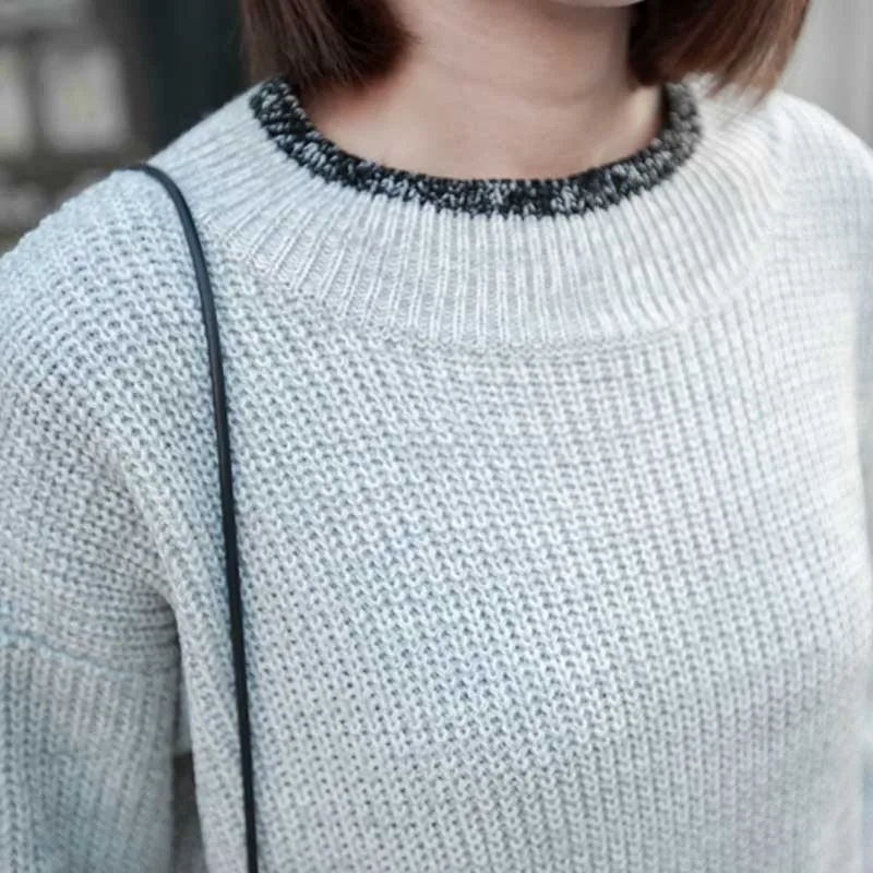 Korean One-Piece Woman Sweater Dress 2020 New Long Sleeve Autumn Winter For Female Dresses French Vintage Knitted Sweater Dress