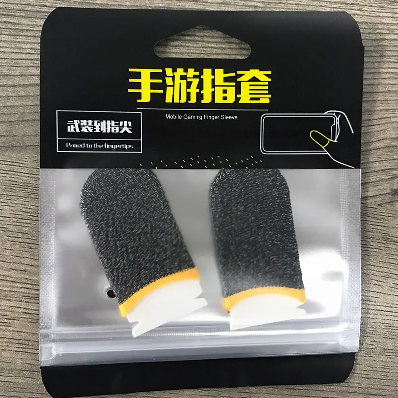 

20pcs Sweatproof finger cot Ultra-thin silver fiber fingertips Finger sleeve Anti-slip walking artifact Hand made Touch Boxed